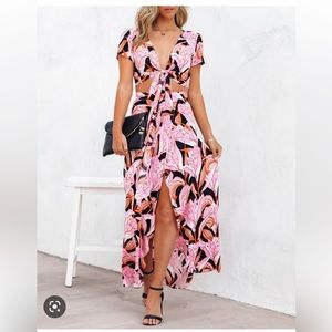 VICI When Tulips Kiss Maxi Skirt & crop top size XS NWT